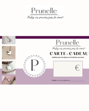 carte cadeau bijou souvenir au lait maternel