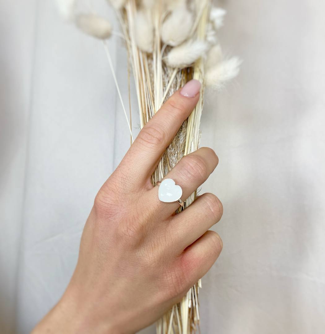 Coeur élégante- Bague au lait maternel 6 Bague coeur au lait maternel bijou souvenir 4