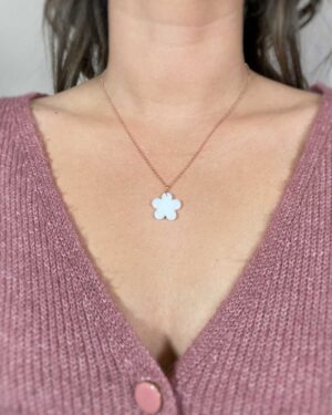 Fleurette pendentif lait maternel bijou souvenir