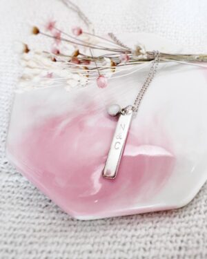 Pendentif argent au lait maternel bijoux souvenir2