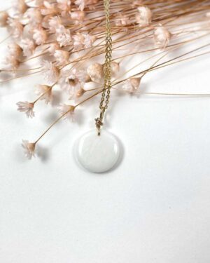 lune pendentif au lait maternel bijou souvenir