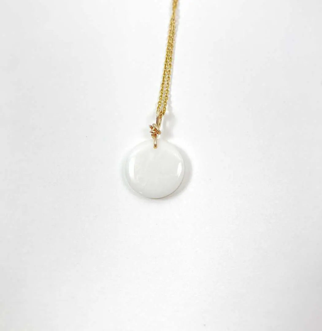 Lune pendentif au lait maternel bijou souvenir