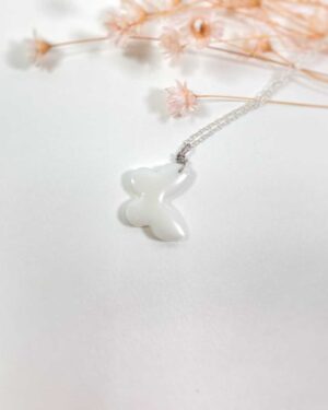 Papillon pendentif au lait maternel bijou souvenir