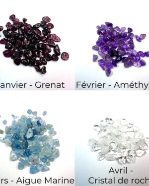 pierres de naissance1 pour bijoux au lait maternel Elégants et Délicats