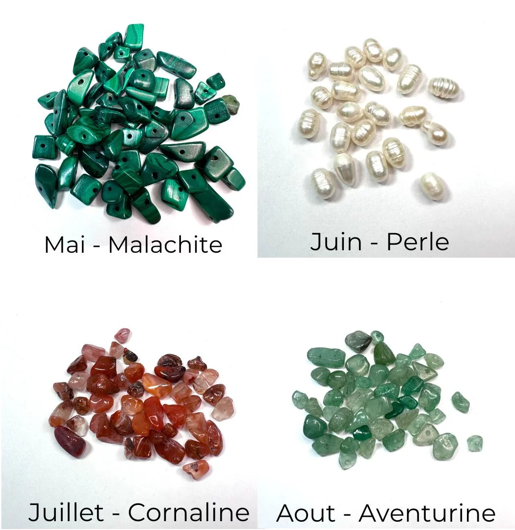 pierres de naissance2 pour bijoux au lait maternel Elégants et Délicats