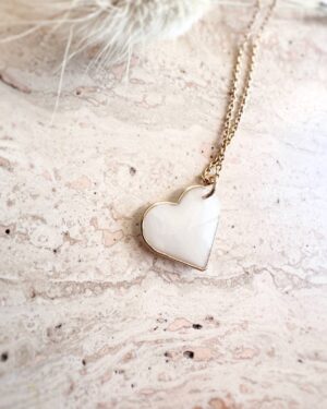 Coeur précieux pendentif au lait maternel bijou souvenir 1