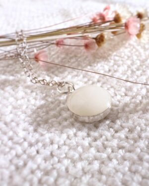 Rond élégant pendentif bijoux au lait maternel 3