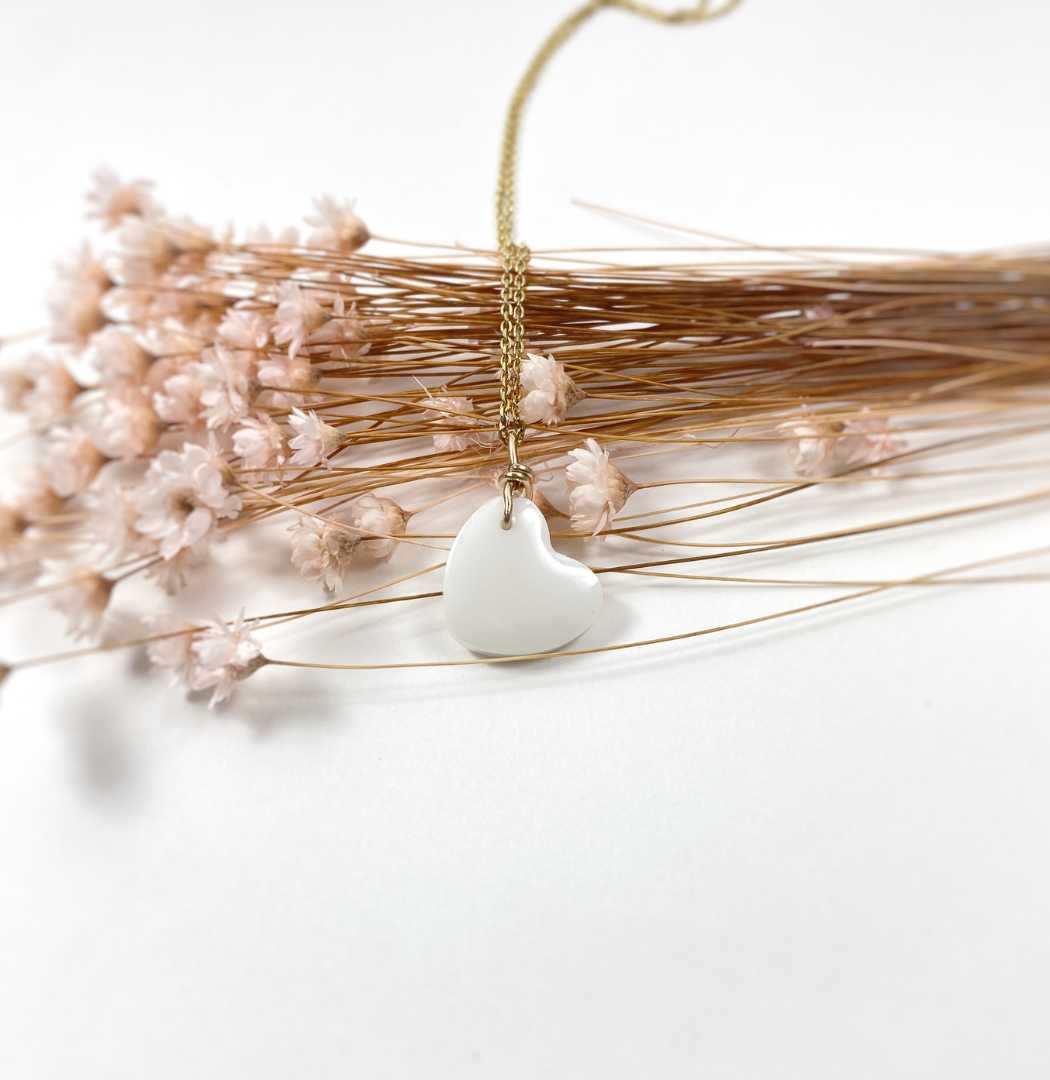 Coeur Délicat - Pendentif au lait maternel 1 coeur délicat pendentif au lait maternel bijou souvenir