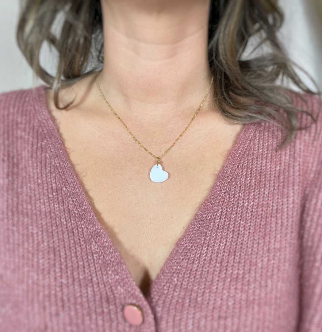 Coeur Délicat - Pendentif au lait maternel 3 Coeur Délicat - Pendentif au lait maternel – Image 3
