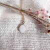 Ovale élégant pendentif bijoux au lait maternel