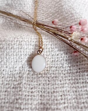 Ovale élégant pendentif bijoux au lait maternel