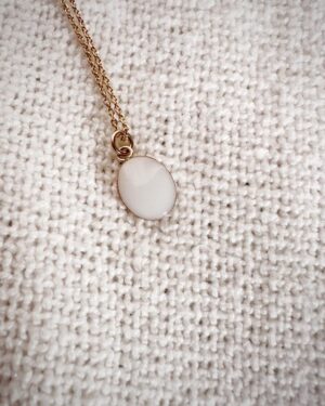 Ovale élégant pendentif bijoux au lait maternel