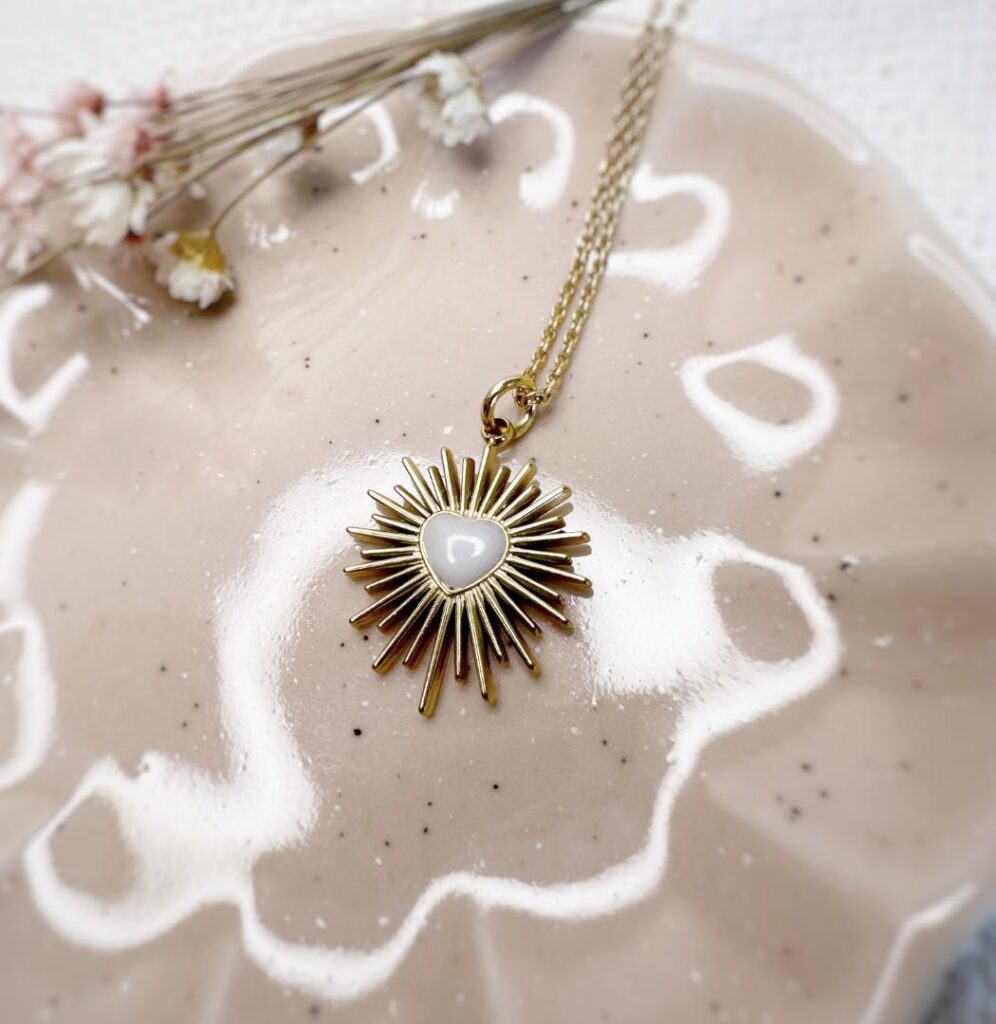 pendentif radiant bijou souvenir au lait maternel 1