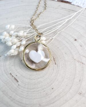 Halo pendentif bijou souvenir au lait maternel 1