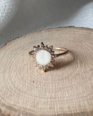 Bague lumineuse1 au lait maternel bijoux souvenir