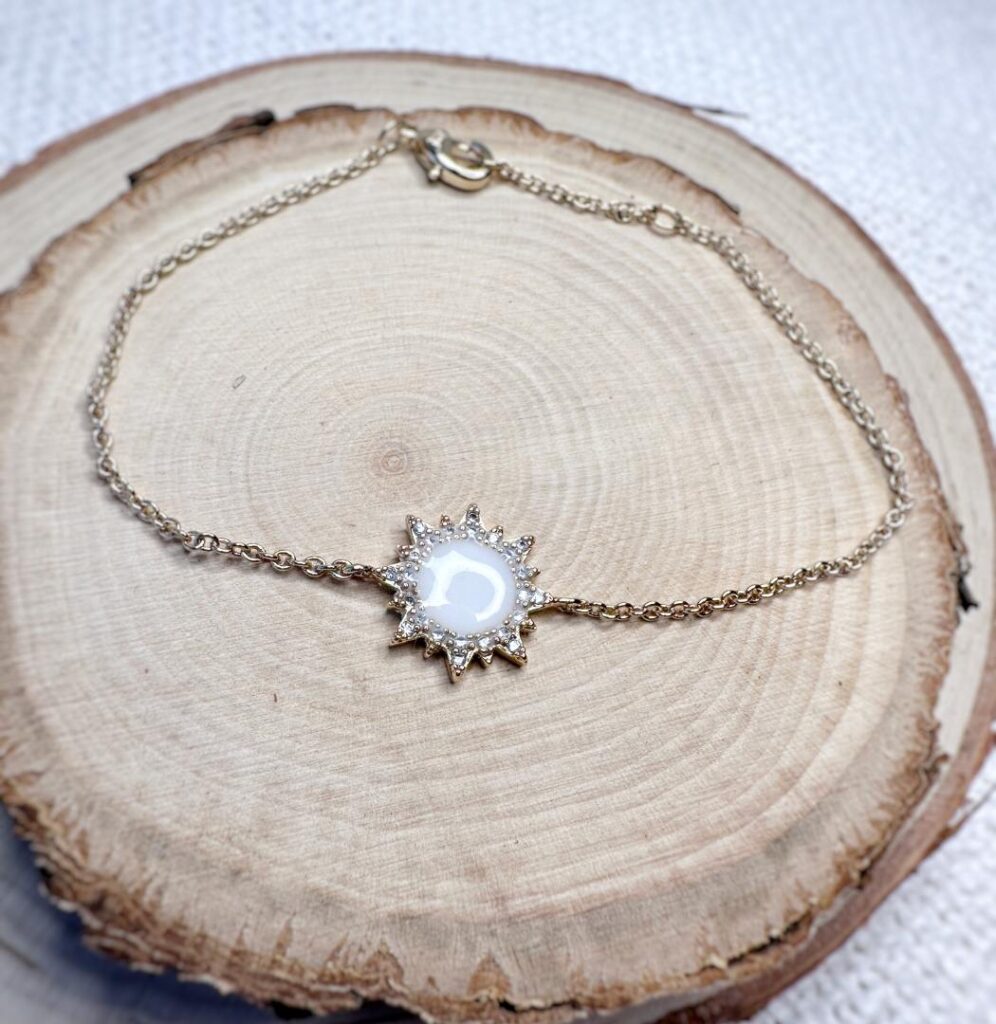 Bracelet Lumineux au lait maternel bijou souvenir 3