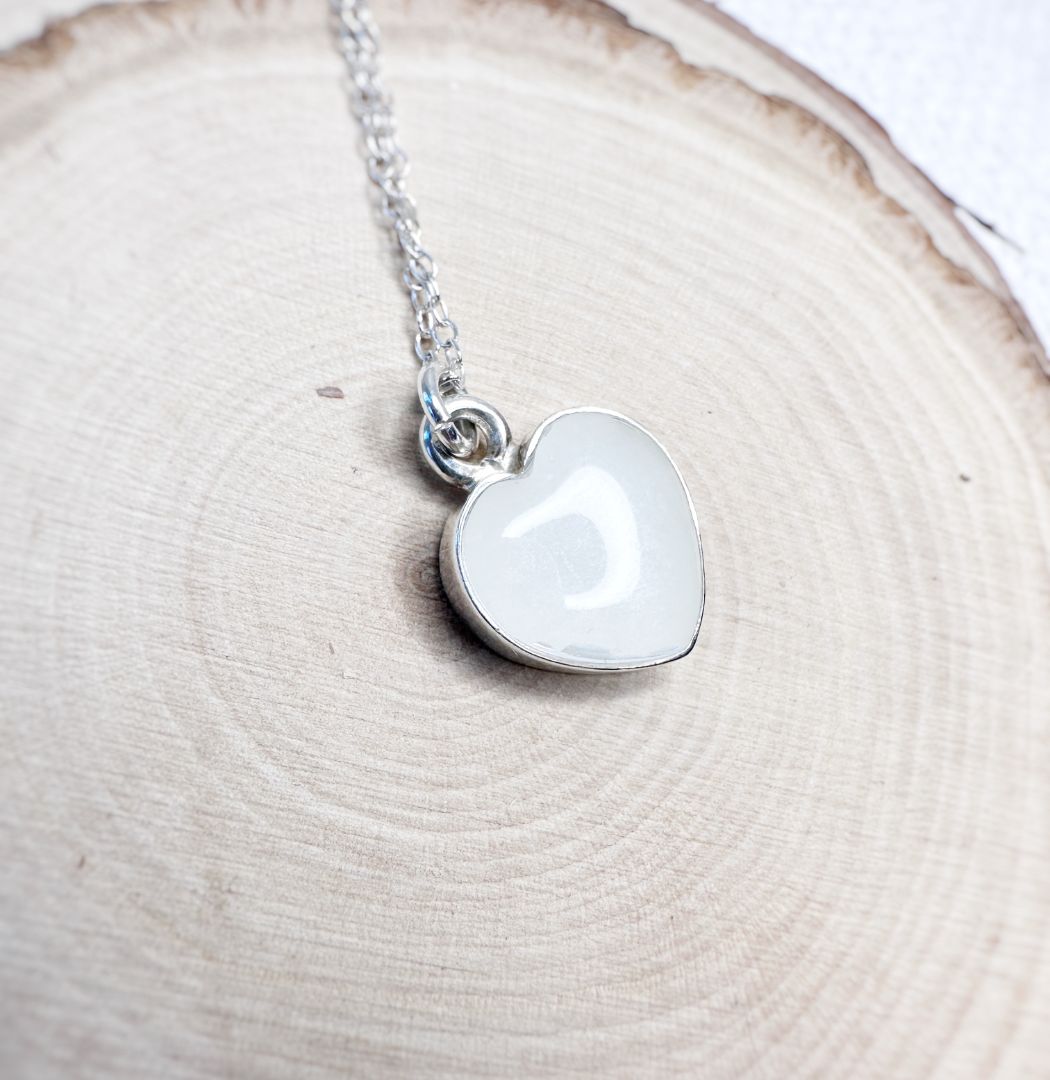 Coeur Élégant - Pendentif au lait maternel 1 Coeur élégant pendentif au lait maternel bijou souvenir 1
