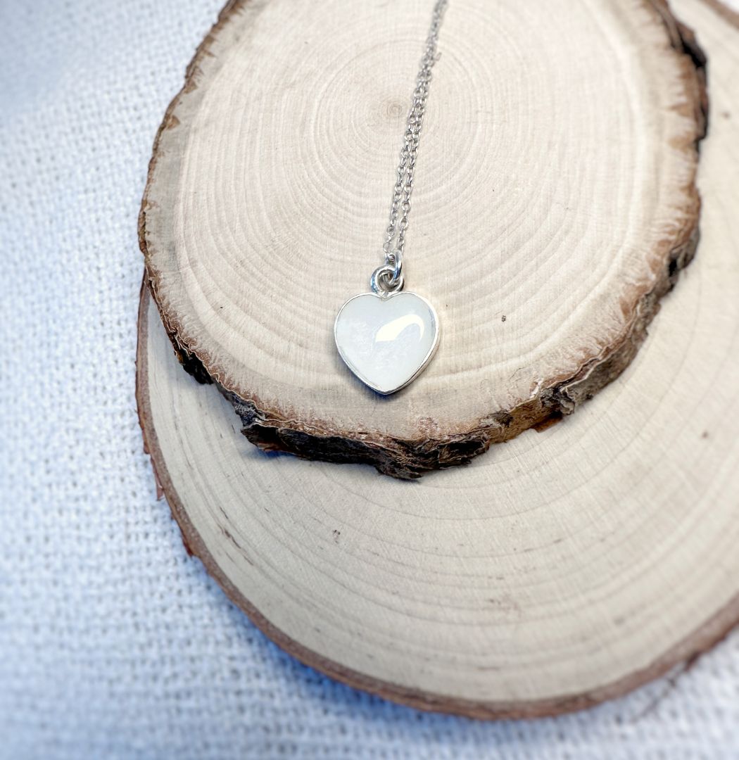 Coeur Élégant - Pendentif au lait maternel 2 Coeur élégant pendentif au lait maternel bijou souvenir4