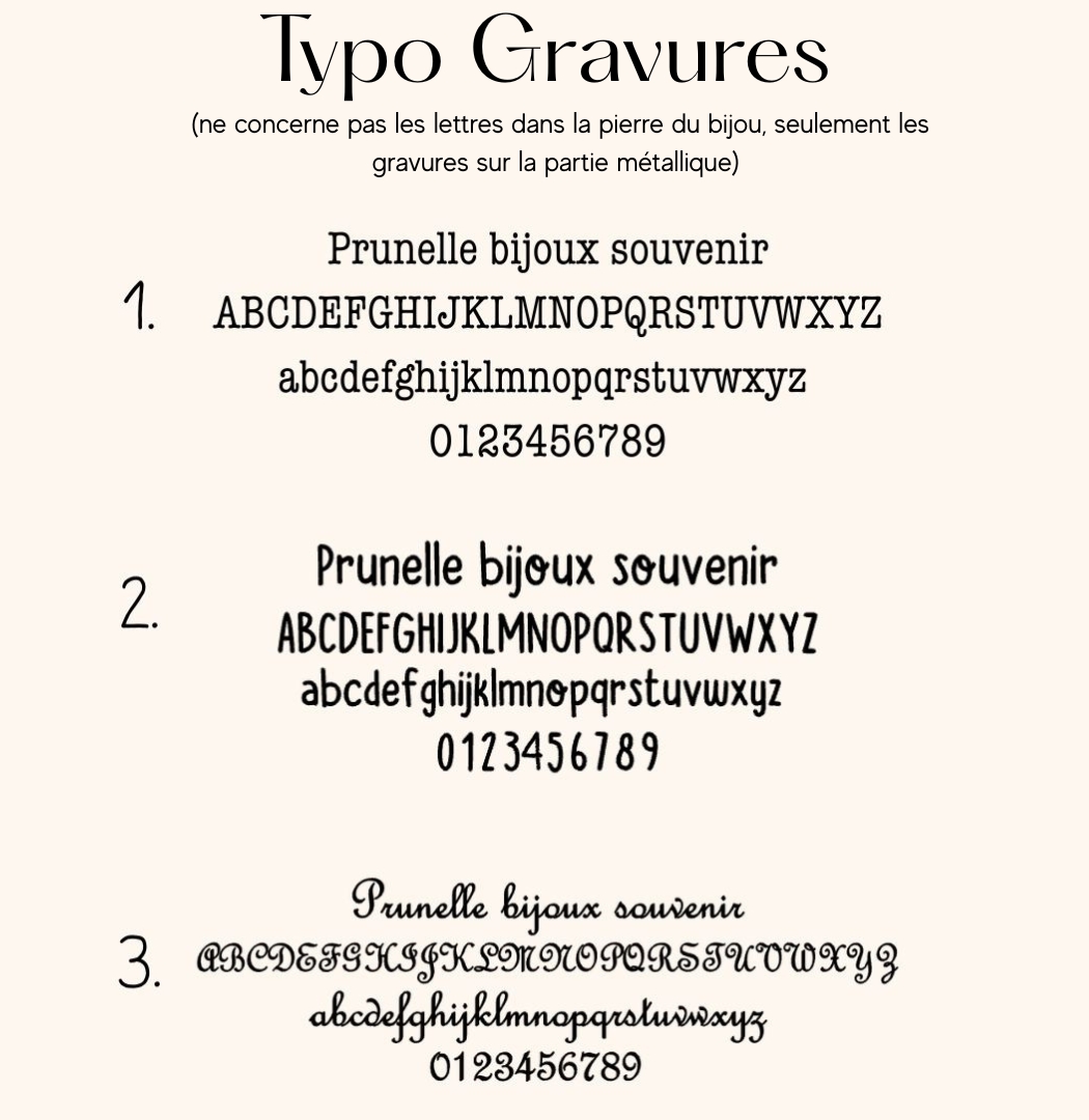 Coeur Élégant - Pendentif au lait maternel 8 Typo gravure pour les bijoux souvenirs
