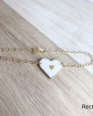 Bracelet coeur précieux