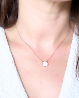 Chatoyant pendentif au lait maternel 2