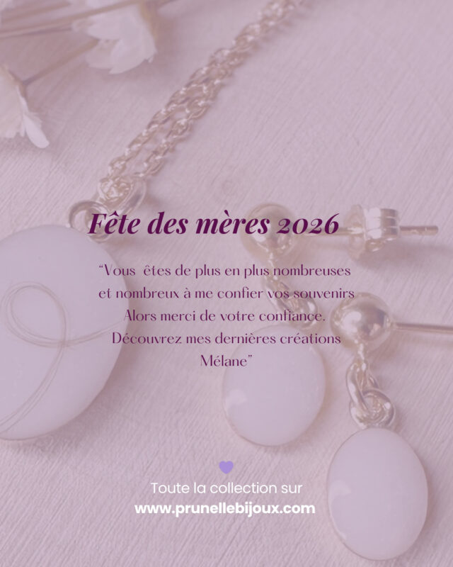 Vous êtes de plus en plus nombreuses (et nombreux 🫶🏻) à me confier vos souvenirs les plus précieux.

Merci infiniment pour votre confiance, merci pour vos mots, merci de me confier un morceau de vos histoires… 

🌸 La Fête des Mères, c’est ce dimanche 31 mai !
Et pour les retardataires, la carte cadeau est toujours disponible 

Toute la collection à retrouver sur :
www.prunellebijoux.com 
________________________________

Modèles déposés ®️

Hello, moi c’est Mélane et je transforme tes souvenirs en bijou et broderies

🤍Bijoux contenant ton lait maternel pour un beau souvenir de ton allaitement, fleurs séchées de bouquet de mariée, sable, cendres, terre, cordon ombilical… les possibilités sont infinies ! Créons ensemble ton bijou souvenir, lien en bio ! 

💜 Broderies souvenirs avec les vêtements de bébé, de personnes qui nous ont quittées, que des sweats à porter et reporter pour afficher fièrement son histoire de vie, lien en bio ! 

[ allaitement - Parentalité - maternité - motherhood - tétées - lait maternel - bijoux - souvenirs - bébé - enfant - toddler - newborn - nourrisson - infant - bijou au lait maternel - mode bébé- vêtements souvenirs - bébé 2026 ]

#fetedesmeres 
#maman2026 
#mumtobe 
#cadeaufetedemere
#bijousouvenir